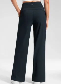 Wide Leg Faux Fly Pocket Pant 30