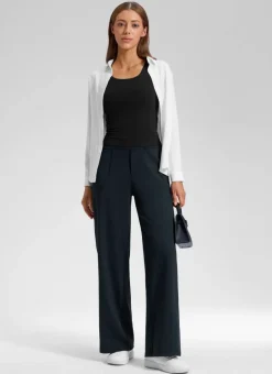 Wide Leg Faux Fly Pocket Pant 30