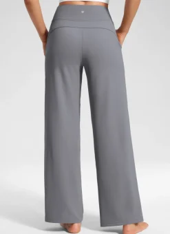 Wide Leg Faux Fly Pocket Pant 30