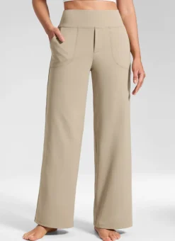 Wide Leg Faux Fly Pocket Pant 30