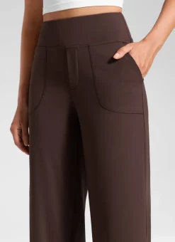 Wide Leg Faux Fly Pocket Pant 30