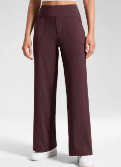 Wide Leg Faux Fly Pocket Pant 30