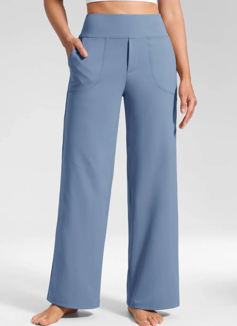 Wide Leg Faux Fly Pocket Pant 30"