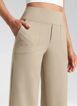 Wide Leg Faux Fly Pocket Pant 30