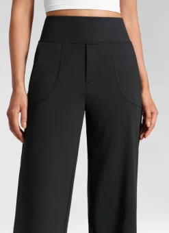Wide Leg Faux Fly Pocket Pant 30