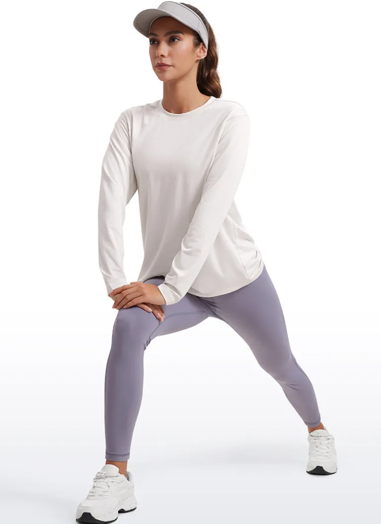 Workout Hip Length Crewneck Long Sleeve