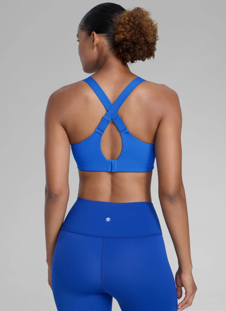 Zip Front High Impact Sports Bra