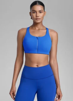 Zip Front High Impact Sports Bra