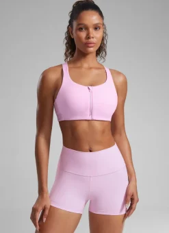 Zip Front High Impact Sports Bra